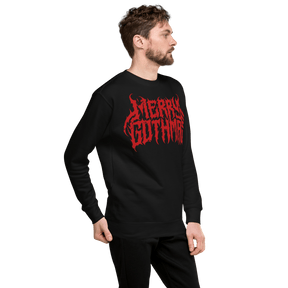 Merry Gothmas Metal Font Unisex Sweatshirt - Goth Cloth Co.5922015_11254