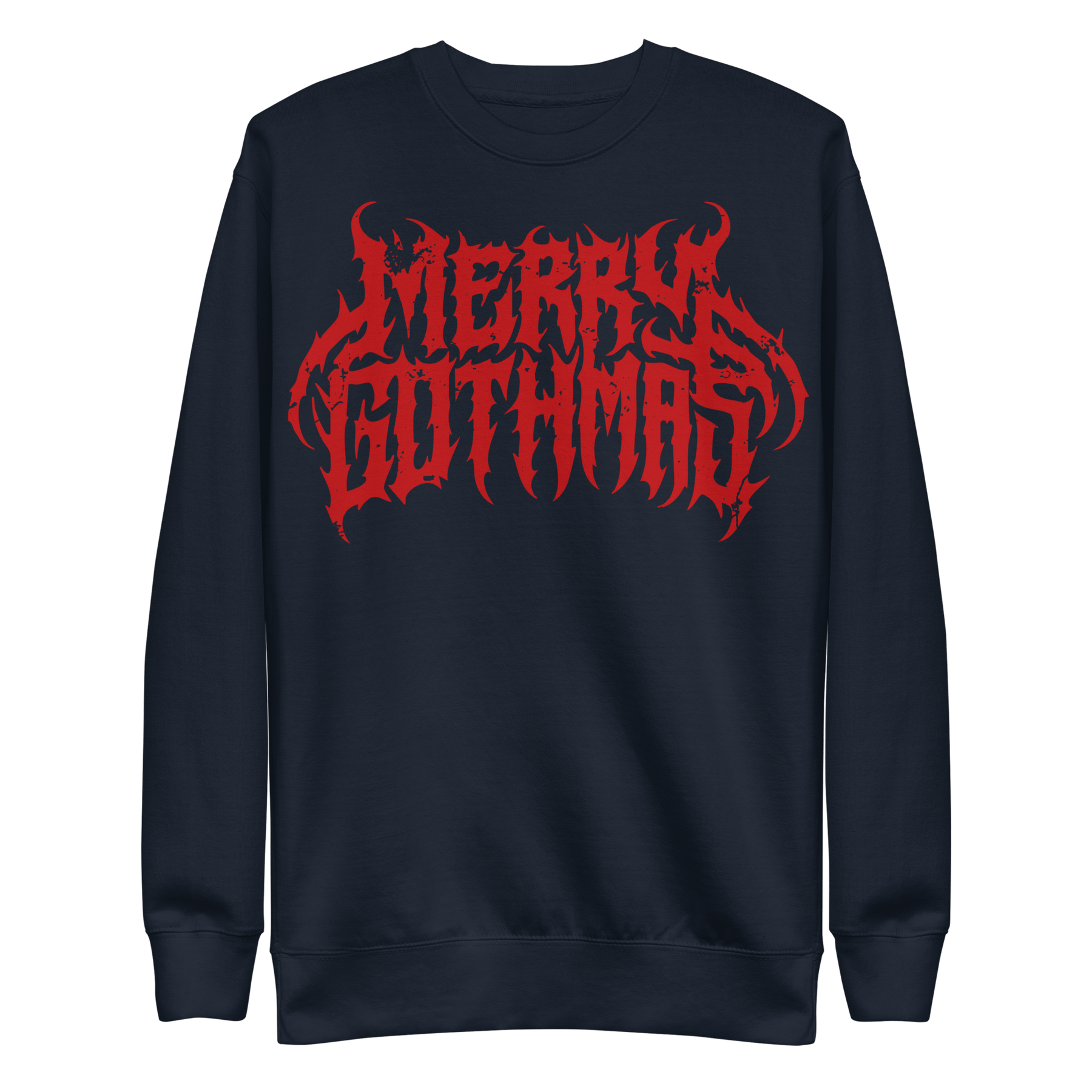 Merry Gothmas Metal Font Unisex Sweatshirt - Goth Cloth Co.5922015_13252