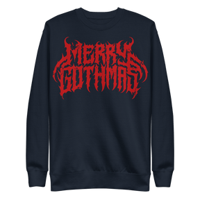 Merry Gothmas Metal Font Unisex Sweatshirt - Goth Cloth Co.5922015_13252