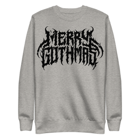Merry Gothmas Metal Font Unisex Sweatshirt - Goth Cloth Co.6252064_11244