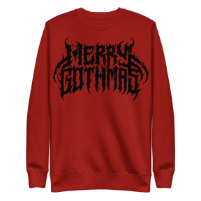Merry Gothmas Metal Font Unisex Sweatshirt - Goth Cloth Co.6252064_13875