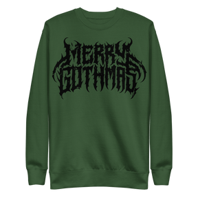 Merry Gothmas Metal Font Unisex Sweatshirt - Goth Cloth Co.6252064_16156