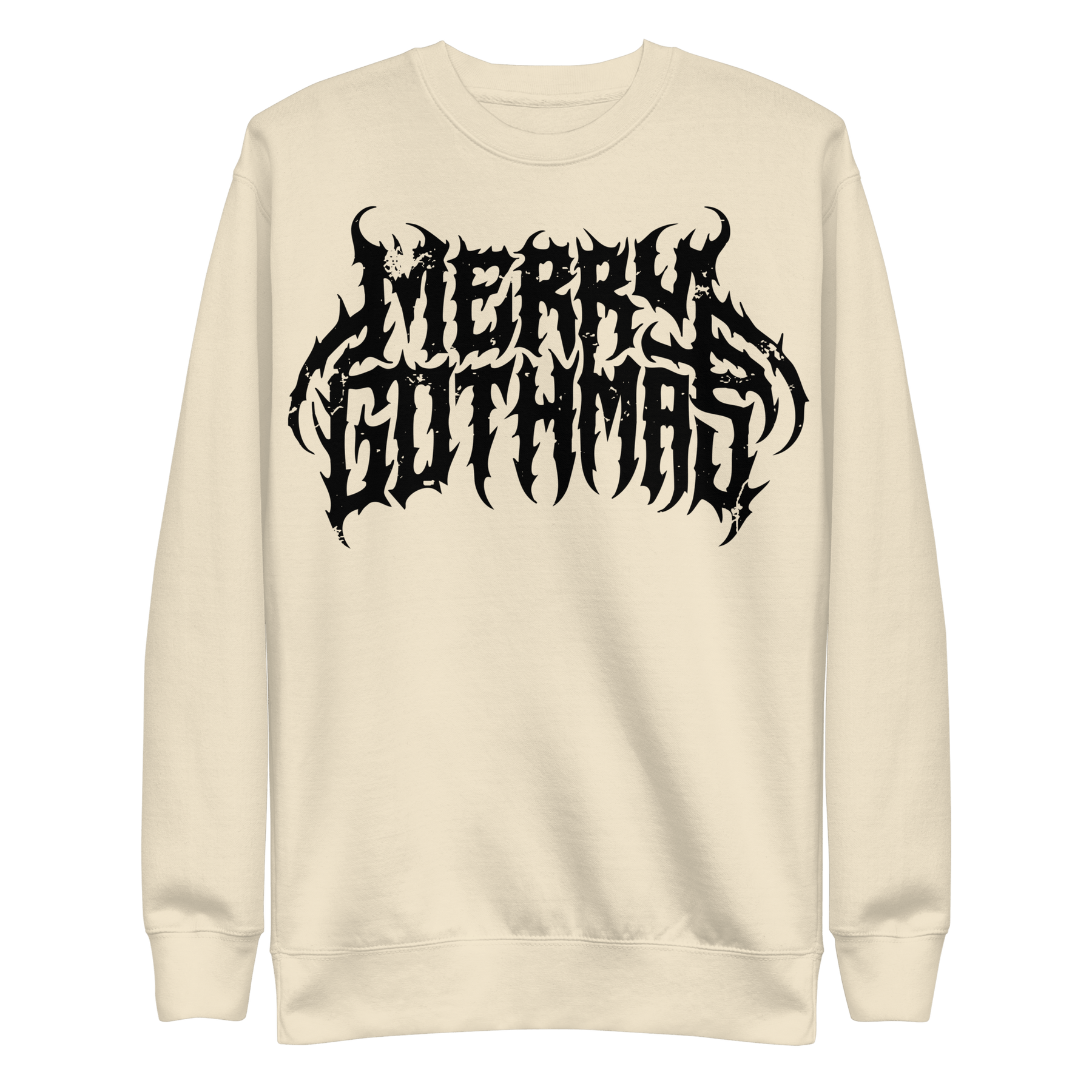 Merry Gothmas Metal Font Unisex Sweatshirt - Goth Cloth Co.6252064_20357