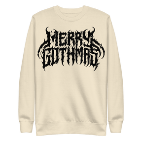 Merry Gothmas Metal Font Unisex Sweatshirt - Goth Cloth Co.6252064_20357