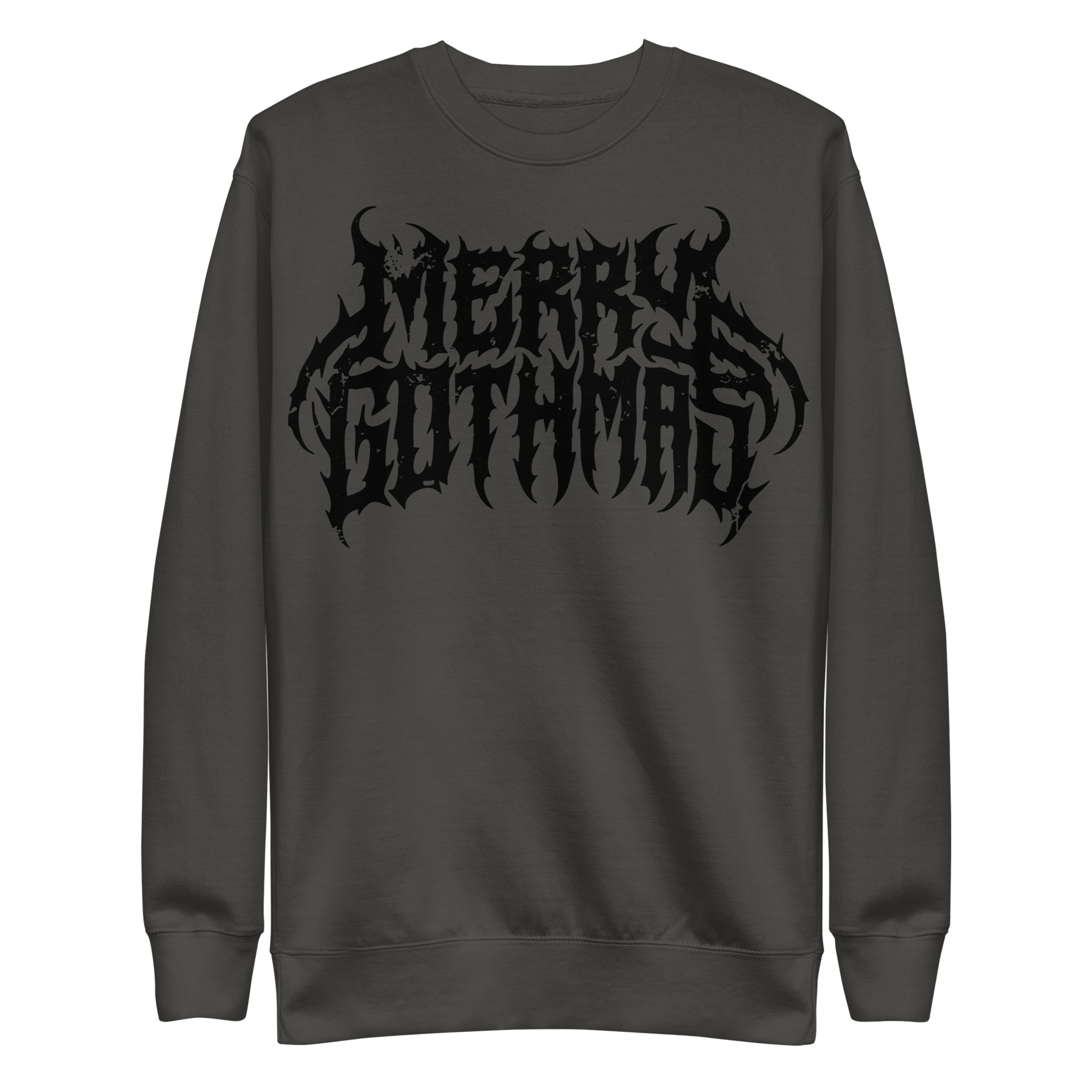 Merry Gothmas Metal Font Unisex Sweatshirt - Goth Cloth Co.6252064_20363