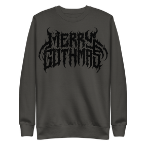 Merry Gothmas Metal Font Unisex Sweatshirt - Goth Cloth Co.6252064_20363
