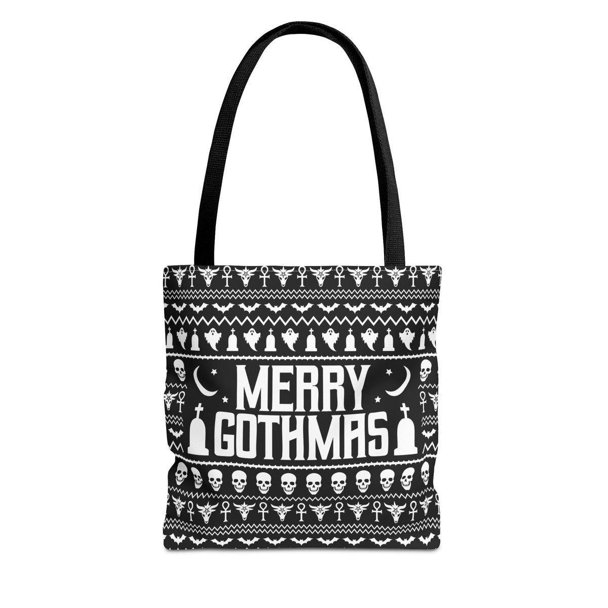 Merry Gothmas Sweater Reusable Gift Bag Tote - Goth Cloth Co.Bags68663911810272514665