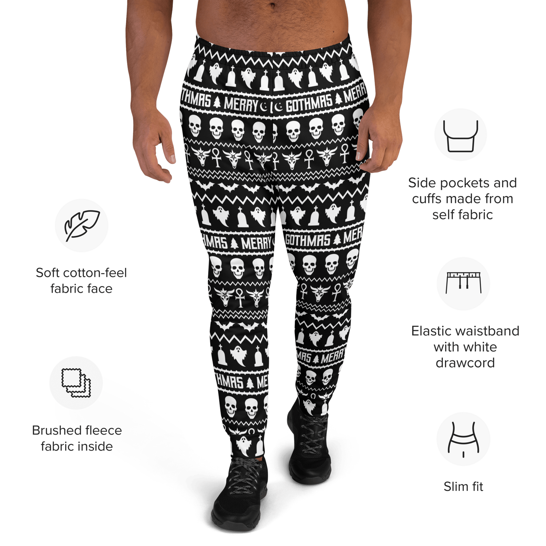 Merry Gothmas Unisex Joggers - Goth Cloth Co.7110250_11033