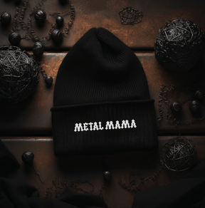 Metal Mama Bold Font Gothic Knit Beanie - Goth Cloth Co.9447434_8939