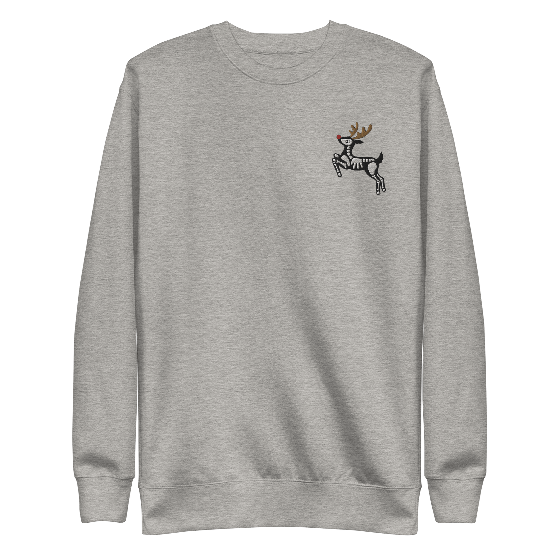 Metal Reindeer Embroidered Sweatshirt - Goth Cloth Co.7137076_11244