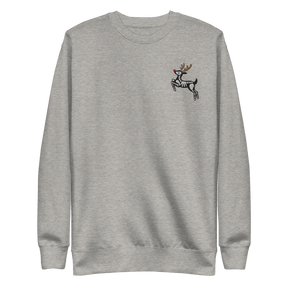 Metal Reindeer Embroidered Sweatshirt - Goth Cloth Co.7137076_11244