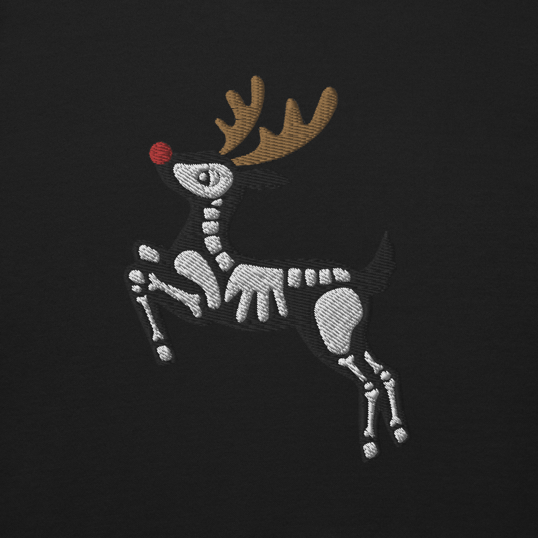 Metal Reindeer Embroidered Sweatshirt - Goth Cloth Co.7137076_11249