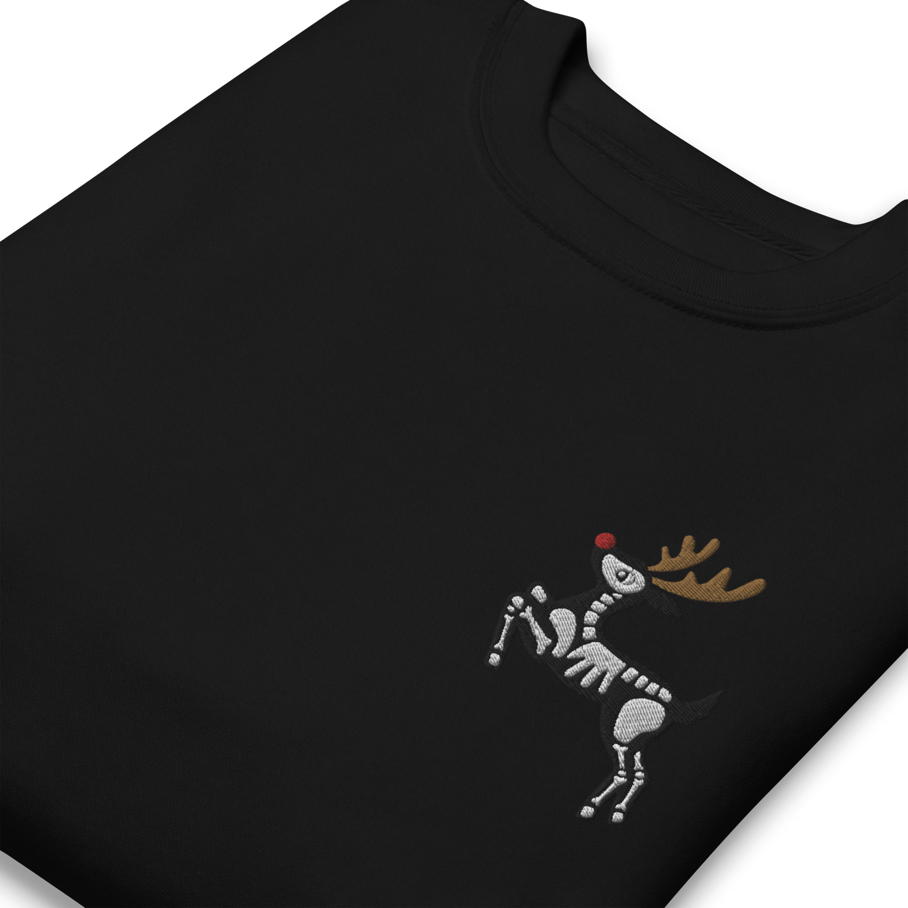 Metal Reindeer Embroidered Sweatshirt - Goth Cloth Co.7137076_11249