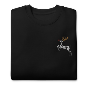 Metal Reindeer Embroidered Sweatshirt - Goth Cloth Co.7137076_11249