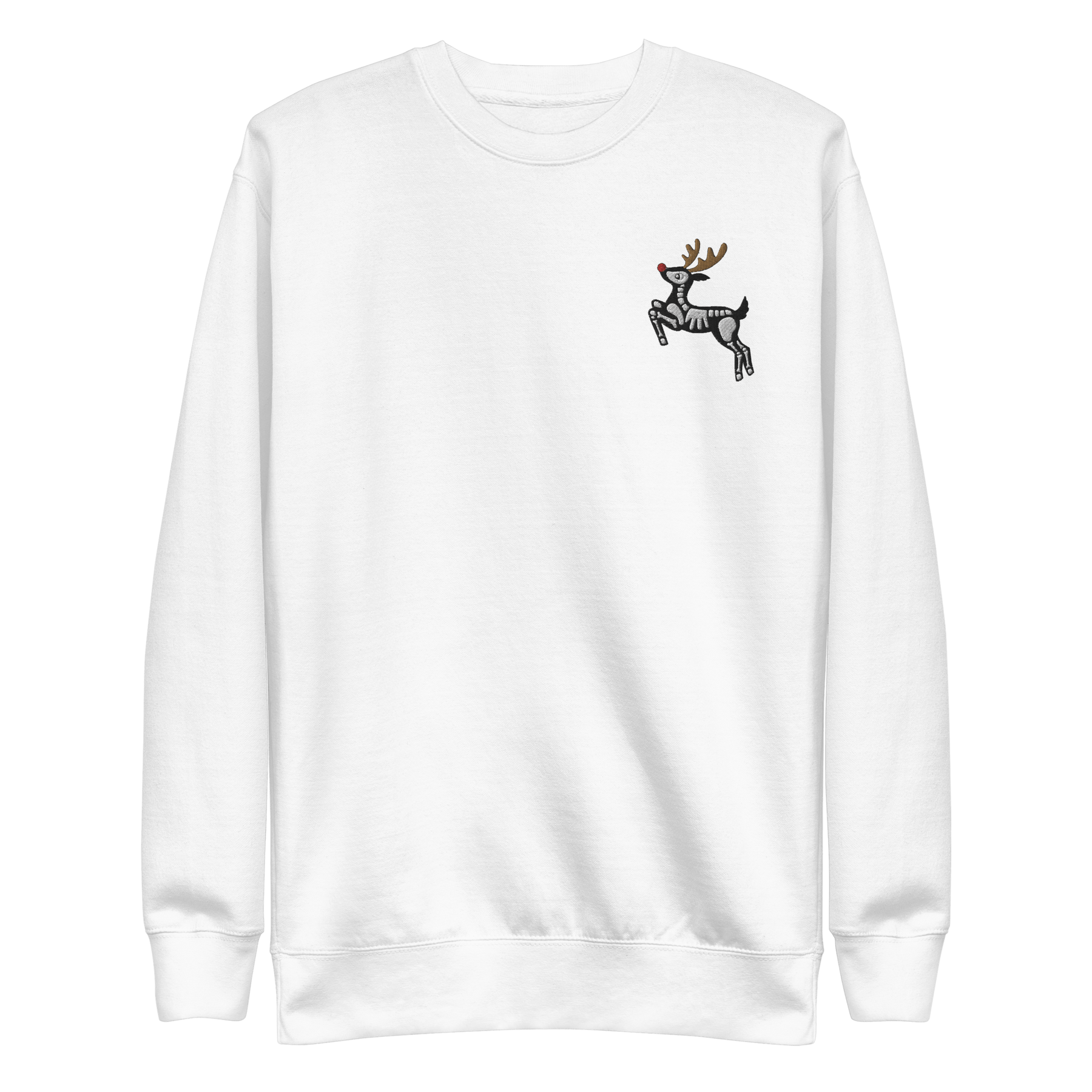 Metal Reindeer Embroidered Sweatshirt - Goth Cloth Co.7137076_11249