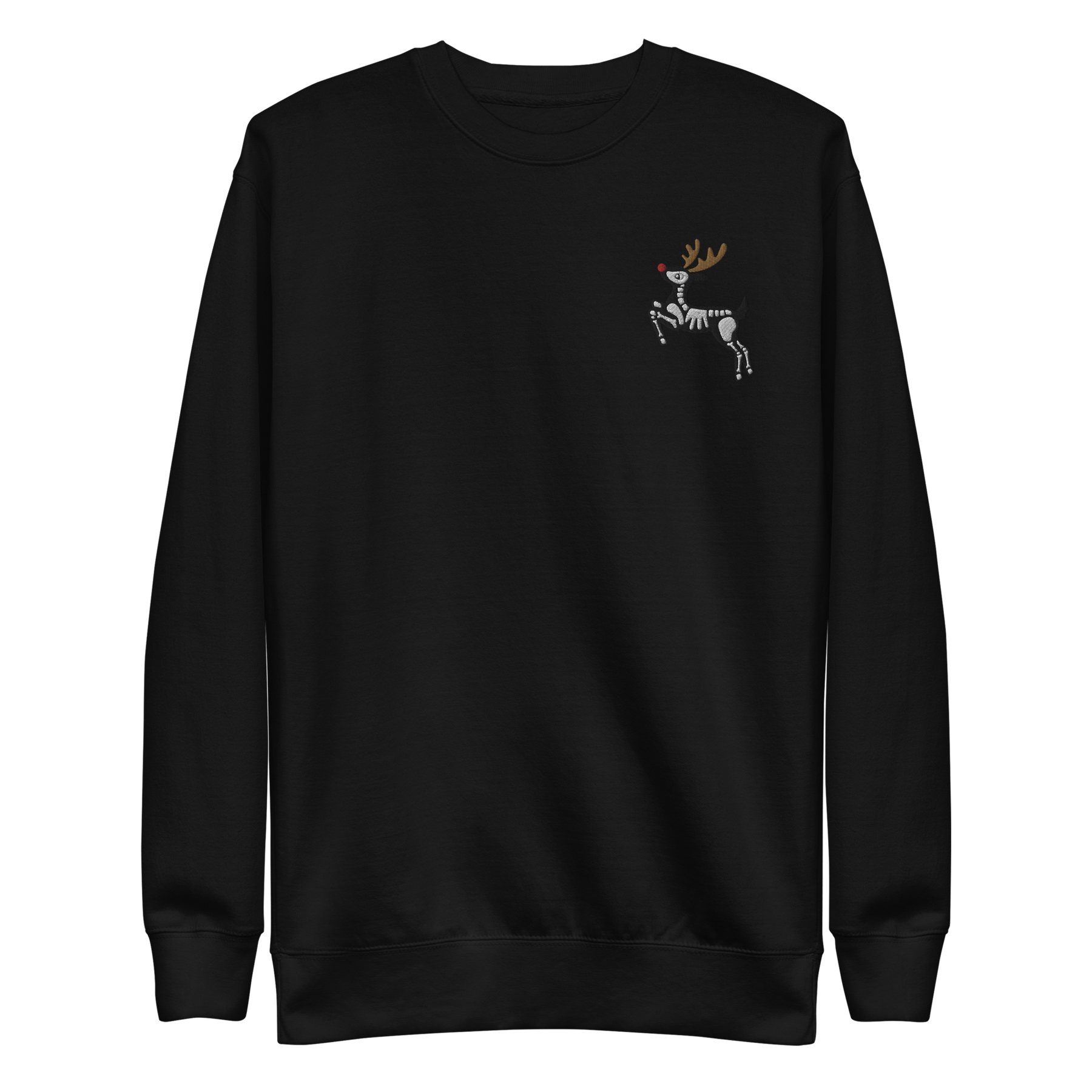 Metal Reindeer Embroidered Sweatshirt - Goth Cloth Co.7137076_11254