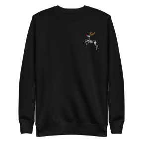 Metal Reindeer Embroidered Sweatshirt - Goth Cloth Co.7137076_11254