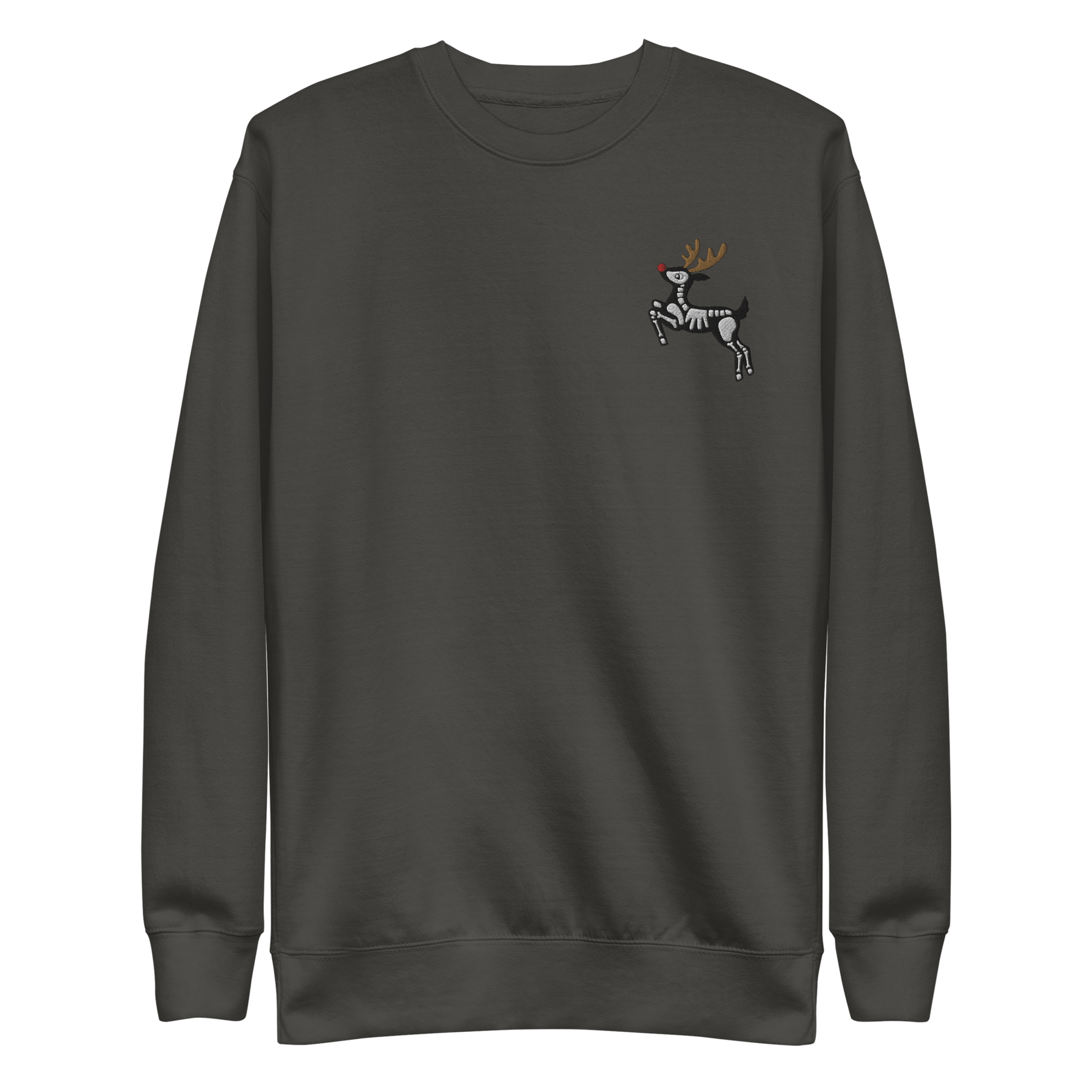 Metal Reindeer Embroidered Sweatshirt - Goth Cloth Co.7137076_20363