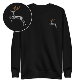 Metal Reindeer Embroidered Sweatshirt - Goth Cloth Co.sweatshirt7137076_11254