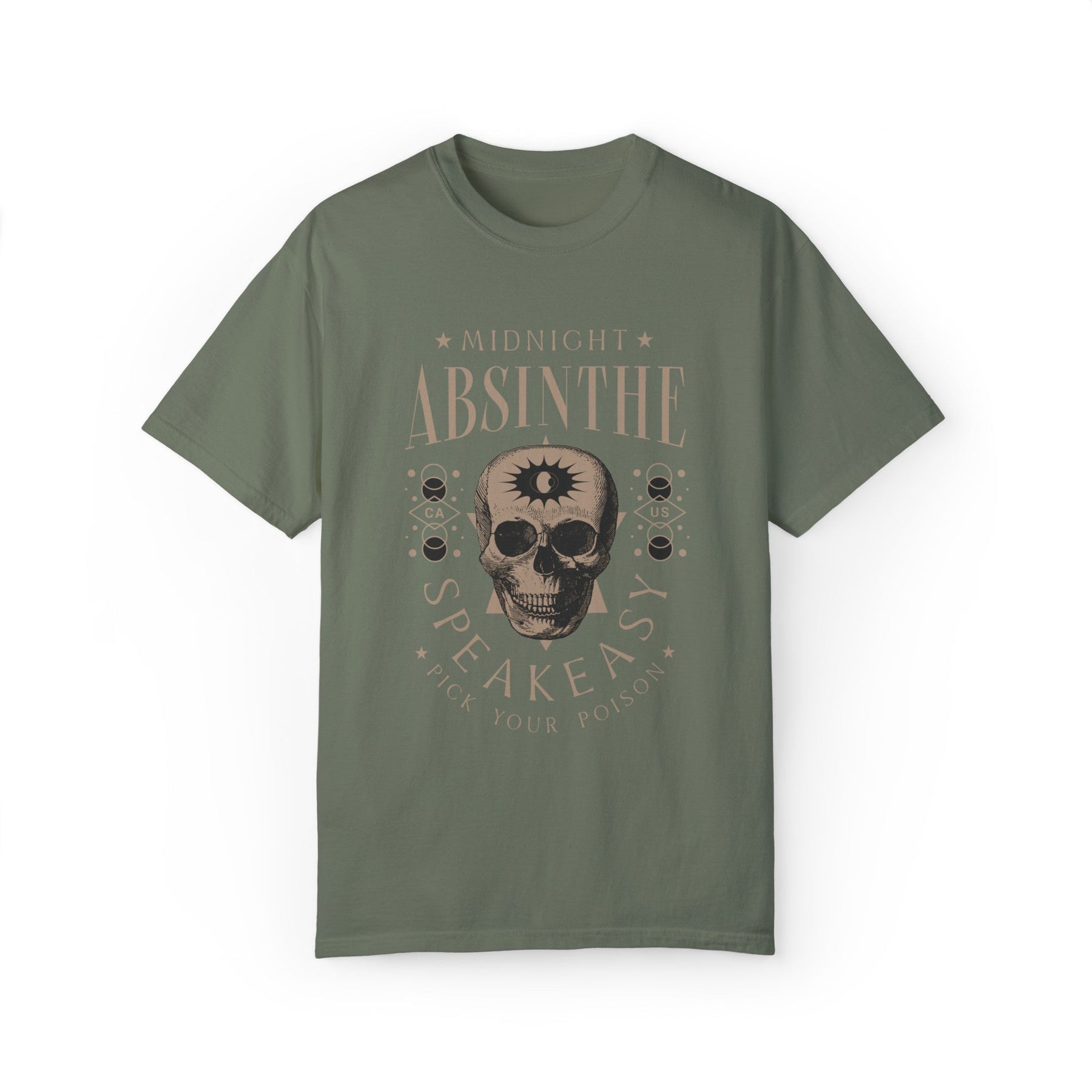 Midnight Absinthe Oversized Beefy Tee - Goth Cloth Co.T - Shirt29864334540682298532
