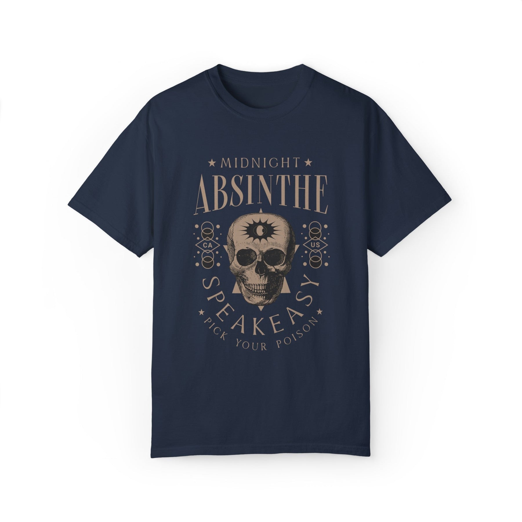Midnight Absinthe Oversized Beefy Tee - Goth Cloth Co.T - Shirt30349925668388466806