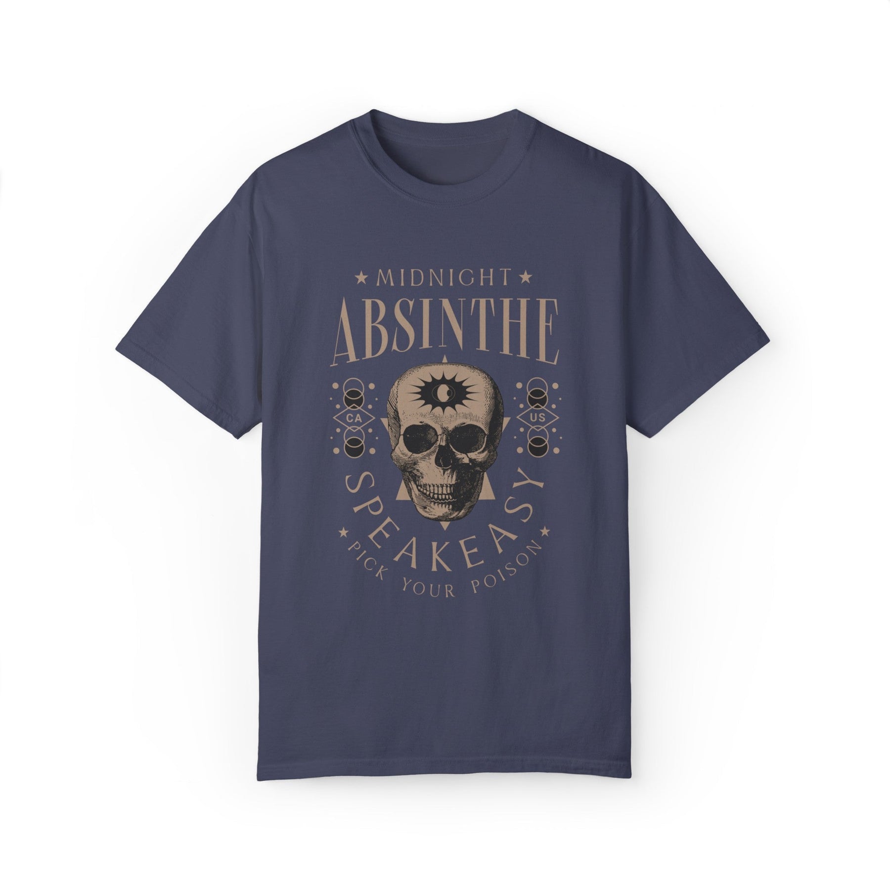 Midnight Absinthe Oversized Beefy Tee - Goth Cloth Co.T - Shirt31847001079252636636