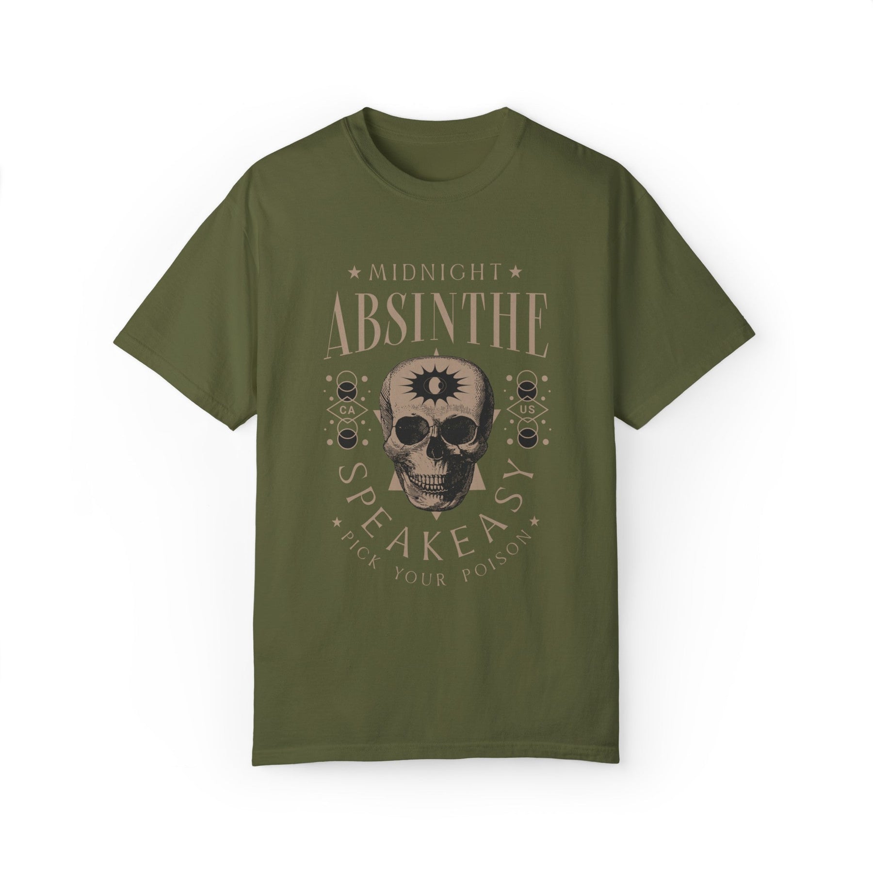 Midnight Absinthe Oversized Beefy Tee - Goth Cloth Co.T - Shirt33234888138295381657