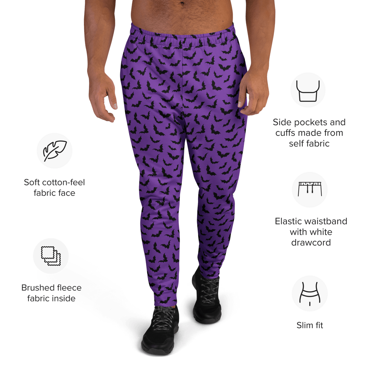 Midnight Bats Unisex Joggers - Goth Cloth Co.8072250_11033
