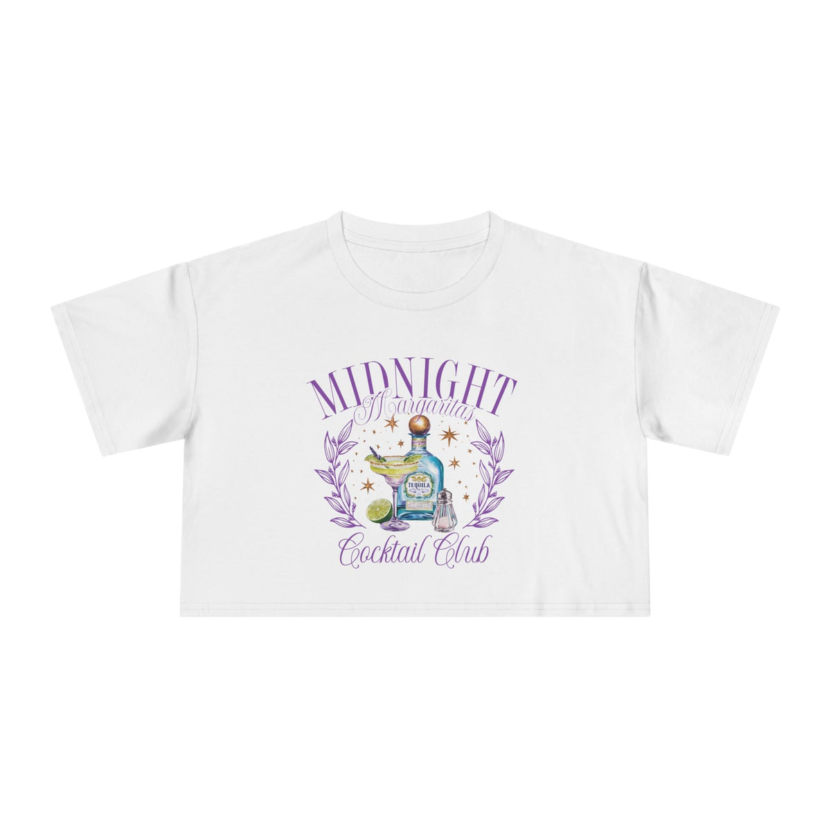 Midnight Margaritas Cocktail Club Crop Top - Goth Cloth Co.T-Shirt25804723098713421255