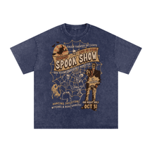 Midnight Spook Show Vintage Halloween Acid Wash T-Shirt - Goth Cloth Co.250806PODPQ0443016