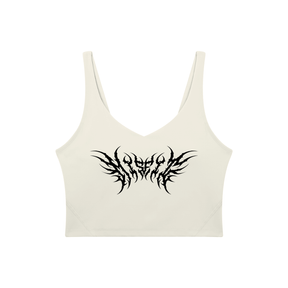 Misfit Metal Font Women's Sports Bra