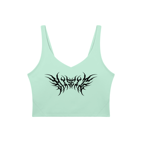 Misfit Metal Font Women's Sports Bra