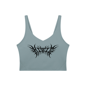 Misfit Metal Font Women's Sports Bra