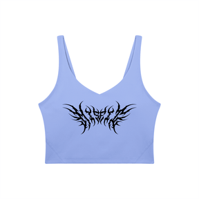 Misfit Metal Font Women's Sports Bra