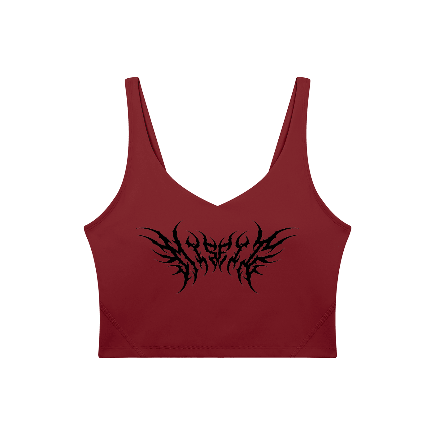 Misfit Metal Font Women's Sports Bra