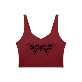Misfit Metal Font Women's Sports Bra