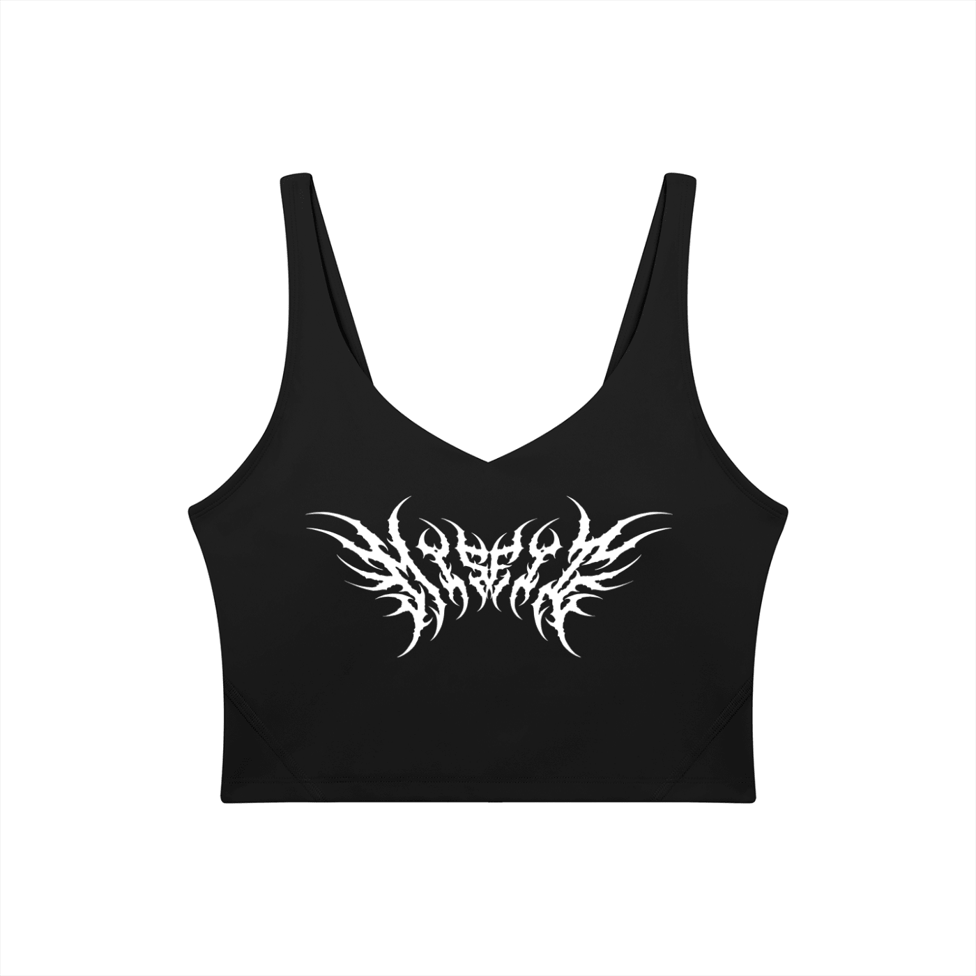 Misfit Metal Font Women's Sports Bra