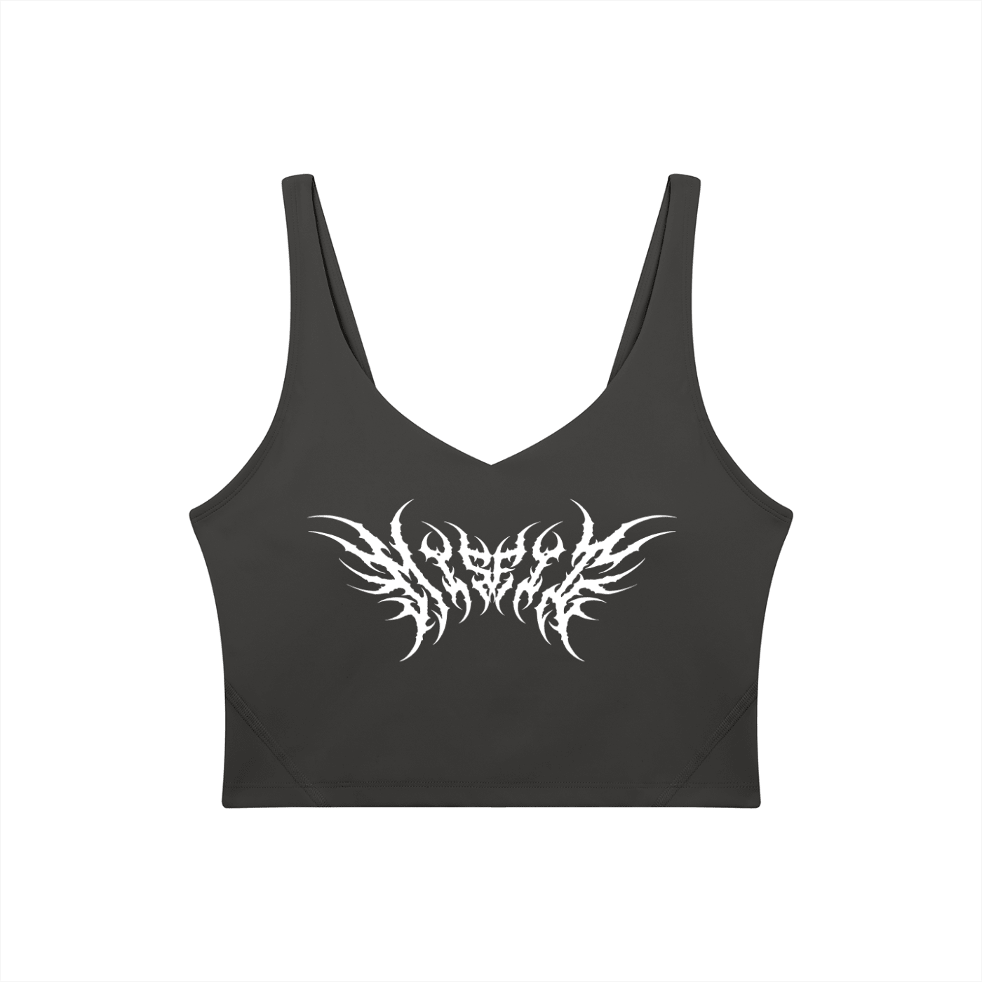 Misfit Metal Font Women's Sports Bra