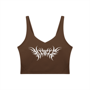 Misfit Metal Font Women's Sports Bra
