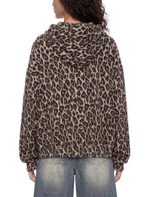 Misfits Bat Leopard Full Zip Hoodie