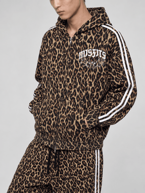 Misfits Bat Leopard Full Zip Hoodie