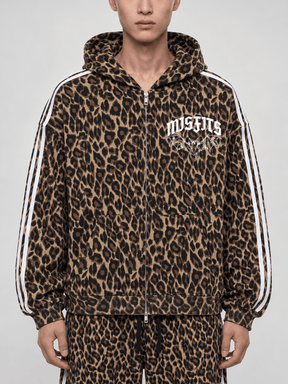 Misfits Bat Leopard Full Zip Hoodie