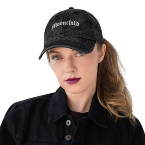 Moonchild Vintage Dad Cap - Goth Cloth Co.gymwear3963942_16747