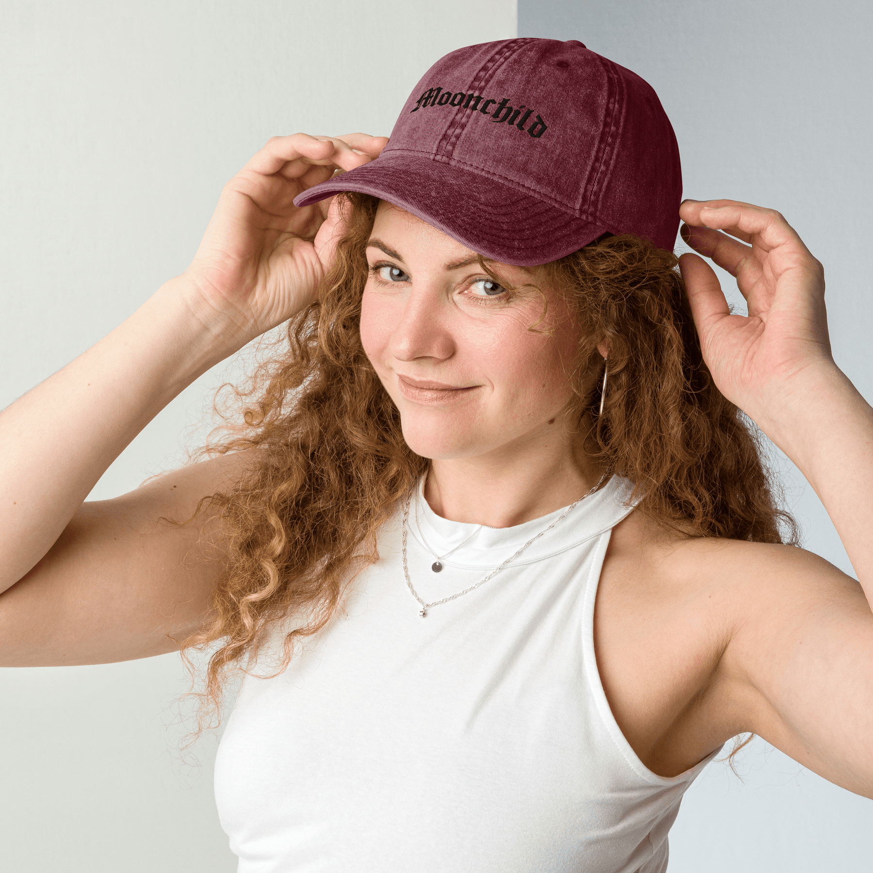 Moonchild Vintage Dad Cap - Goth Cloth Co.gymwear3963942_16747