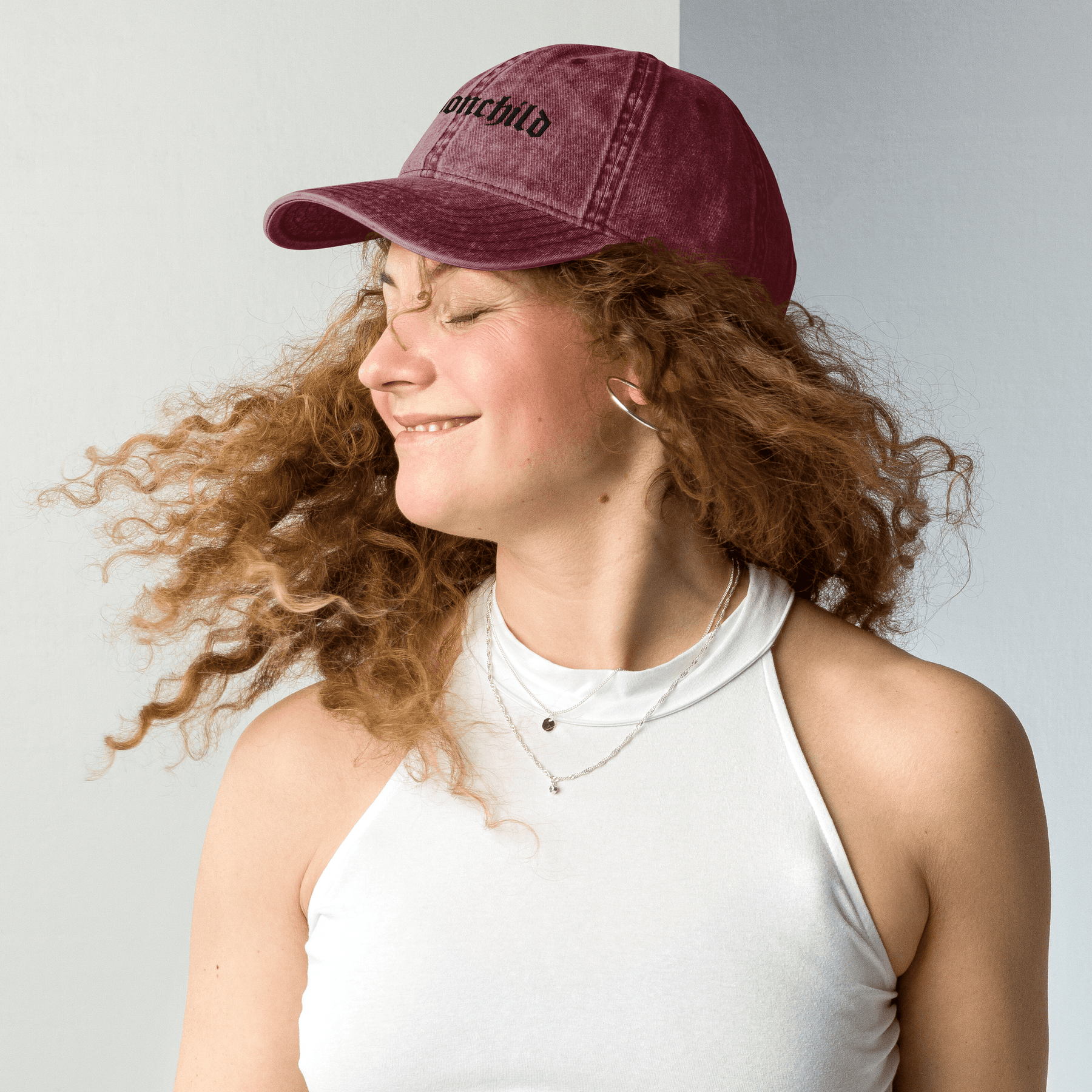 Moonchild Vintage Dad Cap - Goth Cloth Co.gymwear3963942_16747