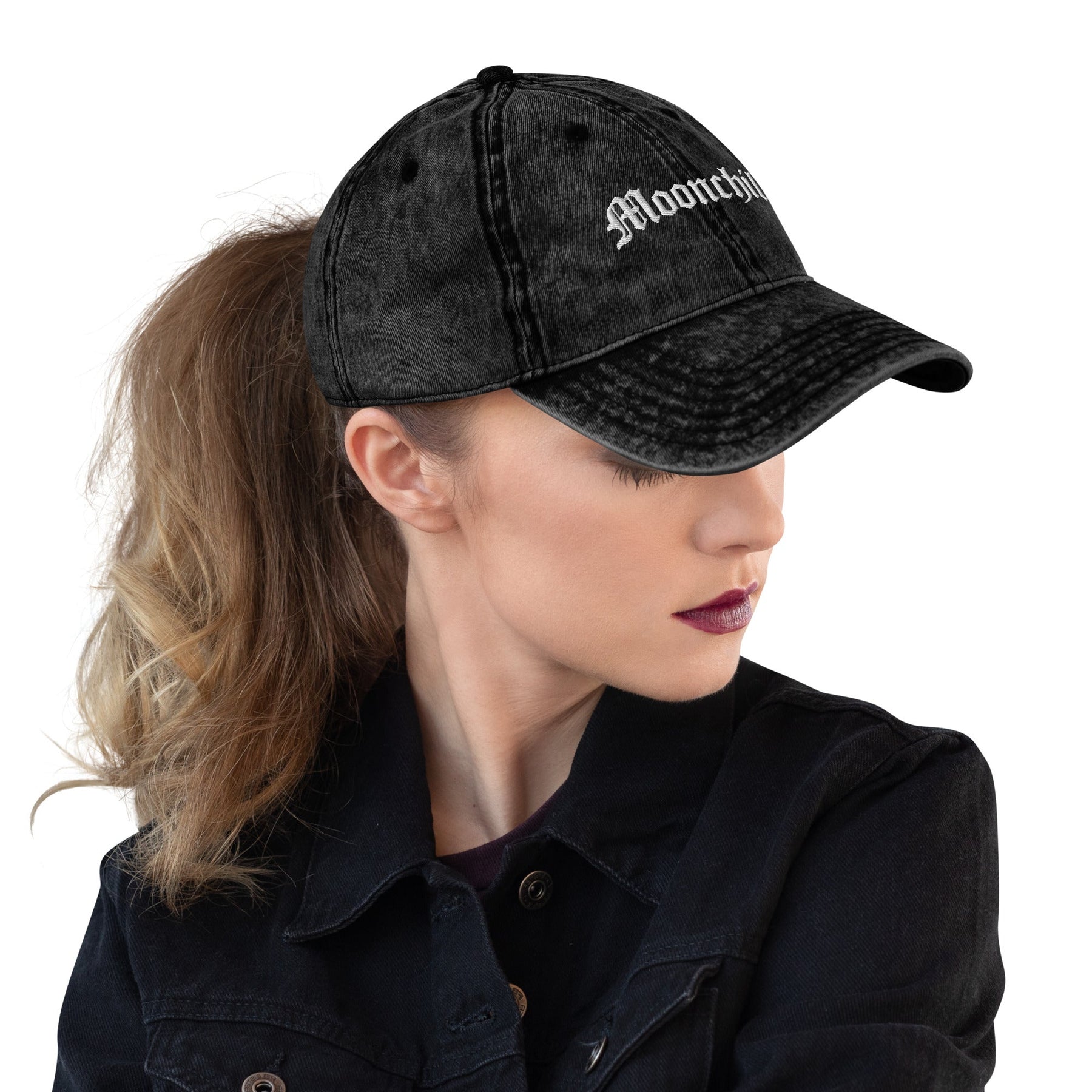 Moonchild Vintage Dad Cap - Goth Cloth Co.gymwear3963942_16747