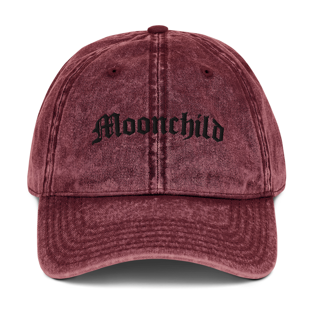 Moonchild Vintage Dad Cap - Goth Cloth Co.gymwear3963942_9793