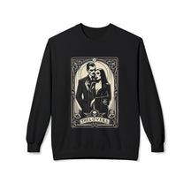 Morticia and Gomez Addams Fleece Crewneck Sweatshirt (READY TO SHIP) - Goth Cloth Co.18226764935593769799