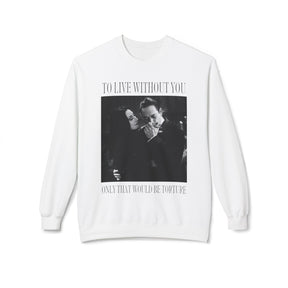 Morticia and Gomez Film Quote Fleece Sweatshirt - Goth Cloth Co.Sweatshirt18685084646530085344