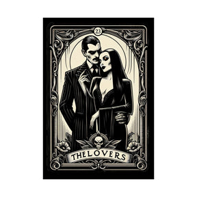 Morticia & Gomez 'The Lovers' Tarot Style Framed Poster - Goth Cloth Co.Poster20157102059358944629